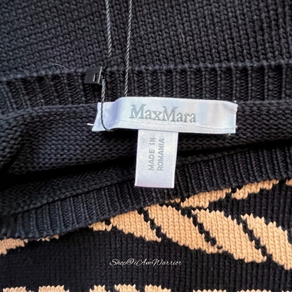 MaxMara cotton knotted rope motif boatneck short sleeve sweater *shop@iamwarrior - Picture 10 of 11